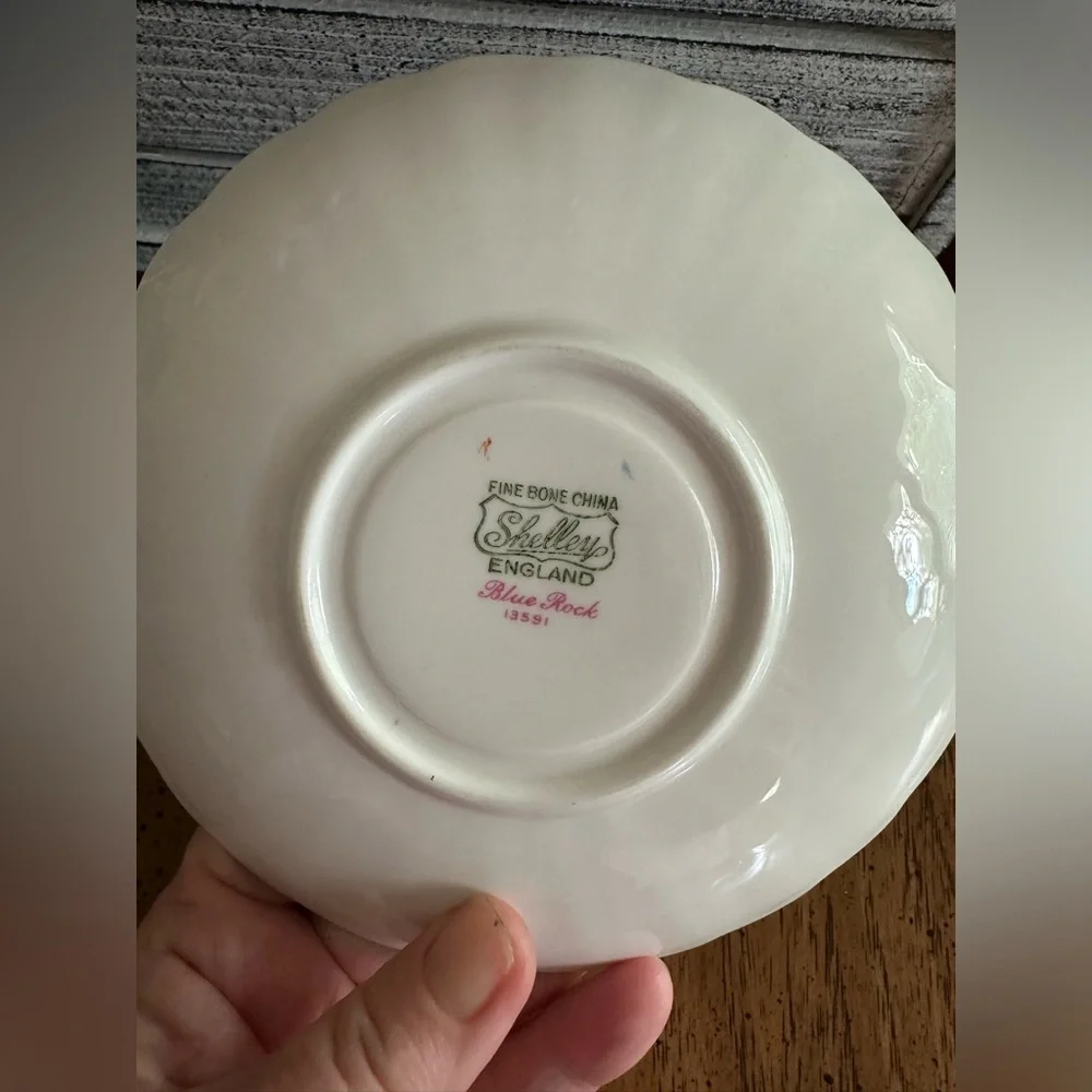 Vintage Rare Shelley English Bone China tea cup and saucer Excellent condition